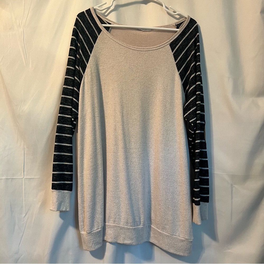Chic Soul Sweater w/ Elbow Patch Detail